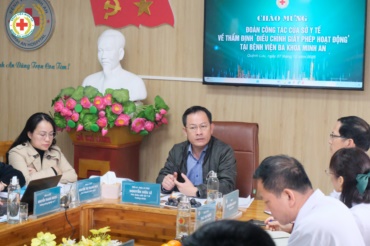  BVĐK MINH AN ĐÓN ĐOÀN THẨM ĐỊNH SỞ Y TẾ NGHỆ AN VỀ ĐIỀU CHỈNH GIẤY PHÉP HOẠT ĐỘNG KHÁM CHỮA BỆNH