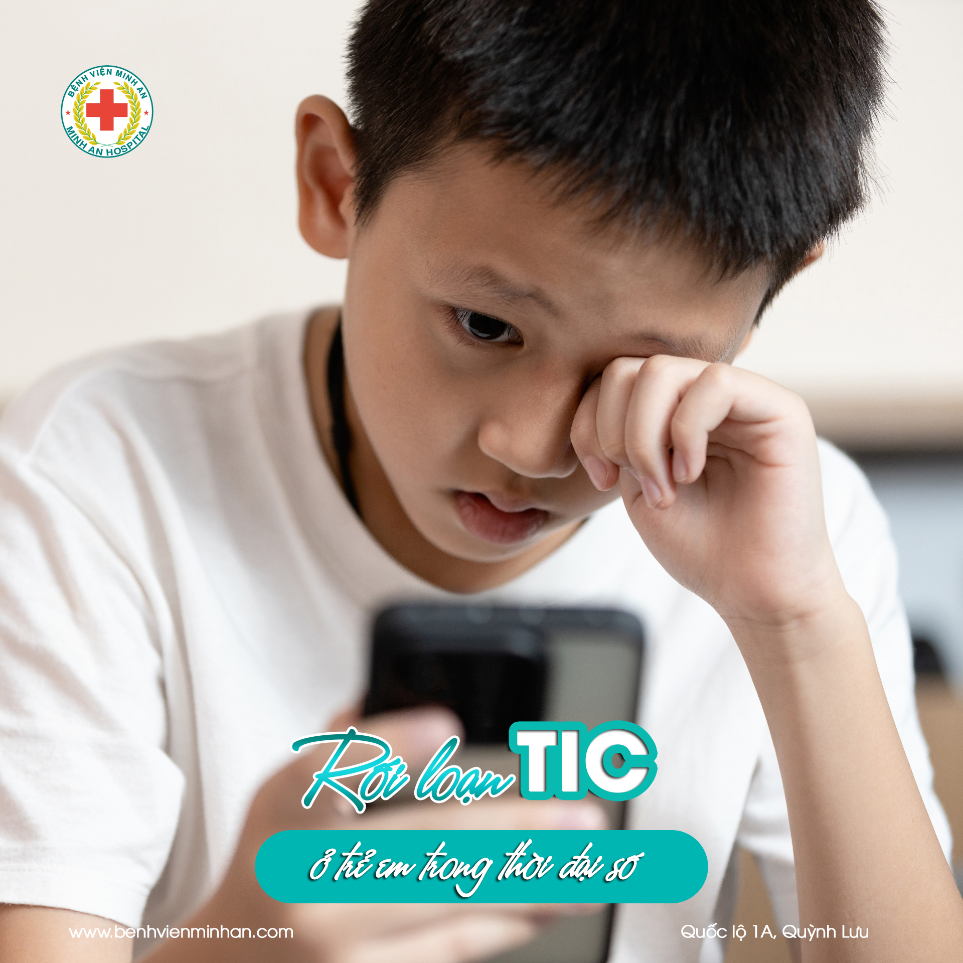 👶 RỐI LOẠN TIC Ở TRẺ EM TRONG THỜI ĐẠI SỐ – CẢNH BÁO TỪ VIỆC LẠM DỤNG THIẾT BỊ ĐIỆN TỬ