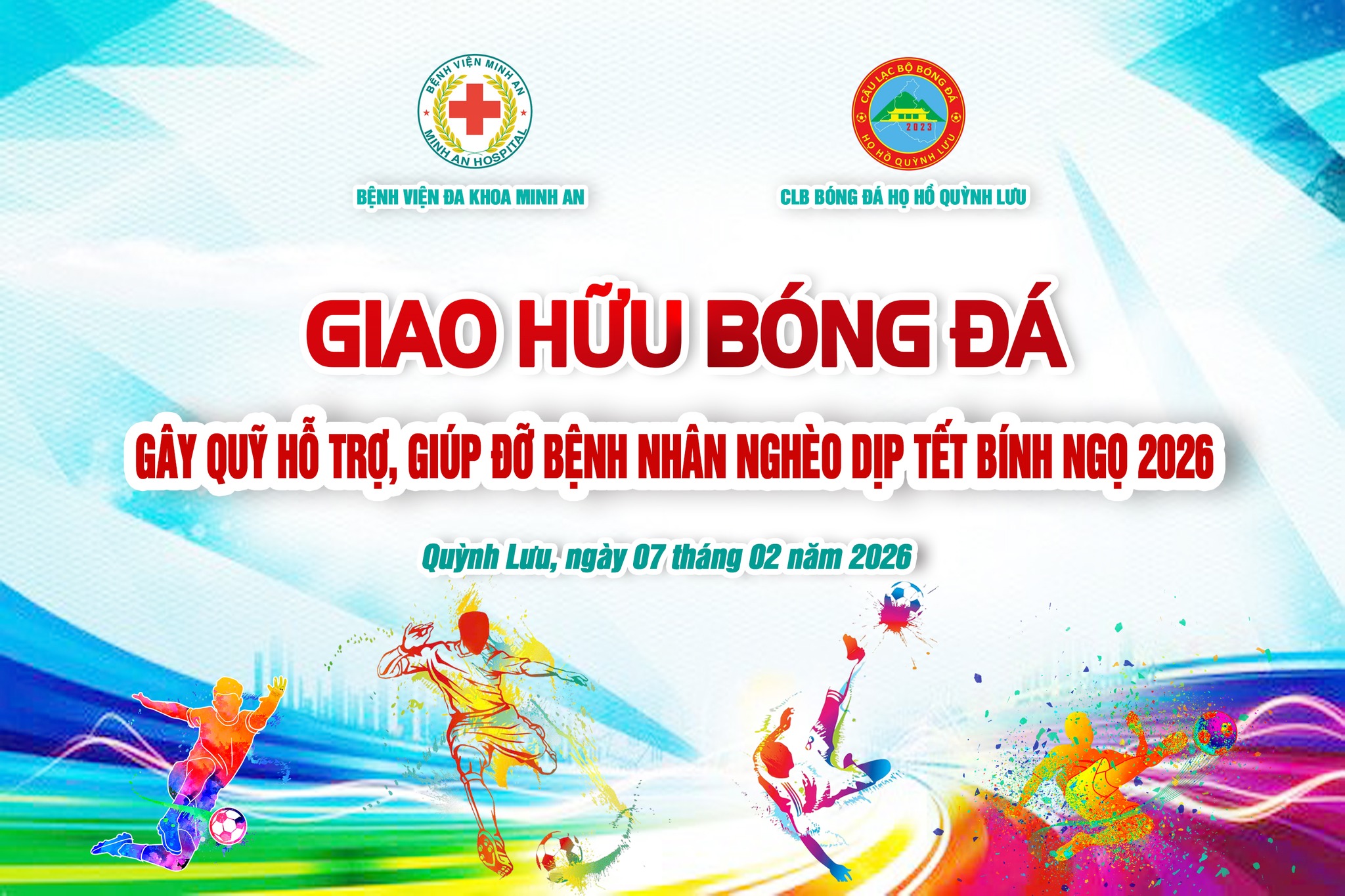 ⚽ GIAO HỮU BÓNG ĐÁ GÂY QUỸ THIỆN NGUYỆN - CHUNG TAY MANG “TẾT NO ẤM” ĐẾN VỚI NGƯỜI BỆNH NGHÈO🌟