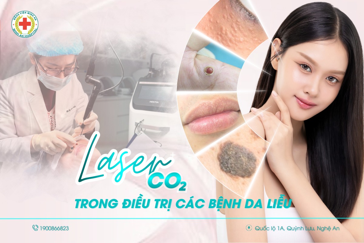 🌟 ỨNG DỤNG CÔNG NGHỆ LASER CO₂ TRONG ĐIỀU TRỊ CÁC BỆNH DA LIỄU