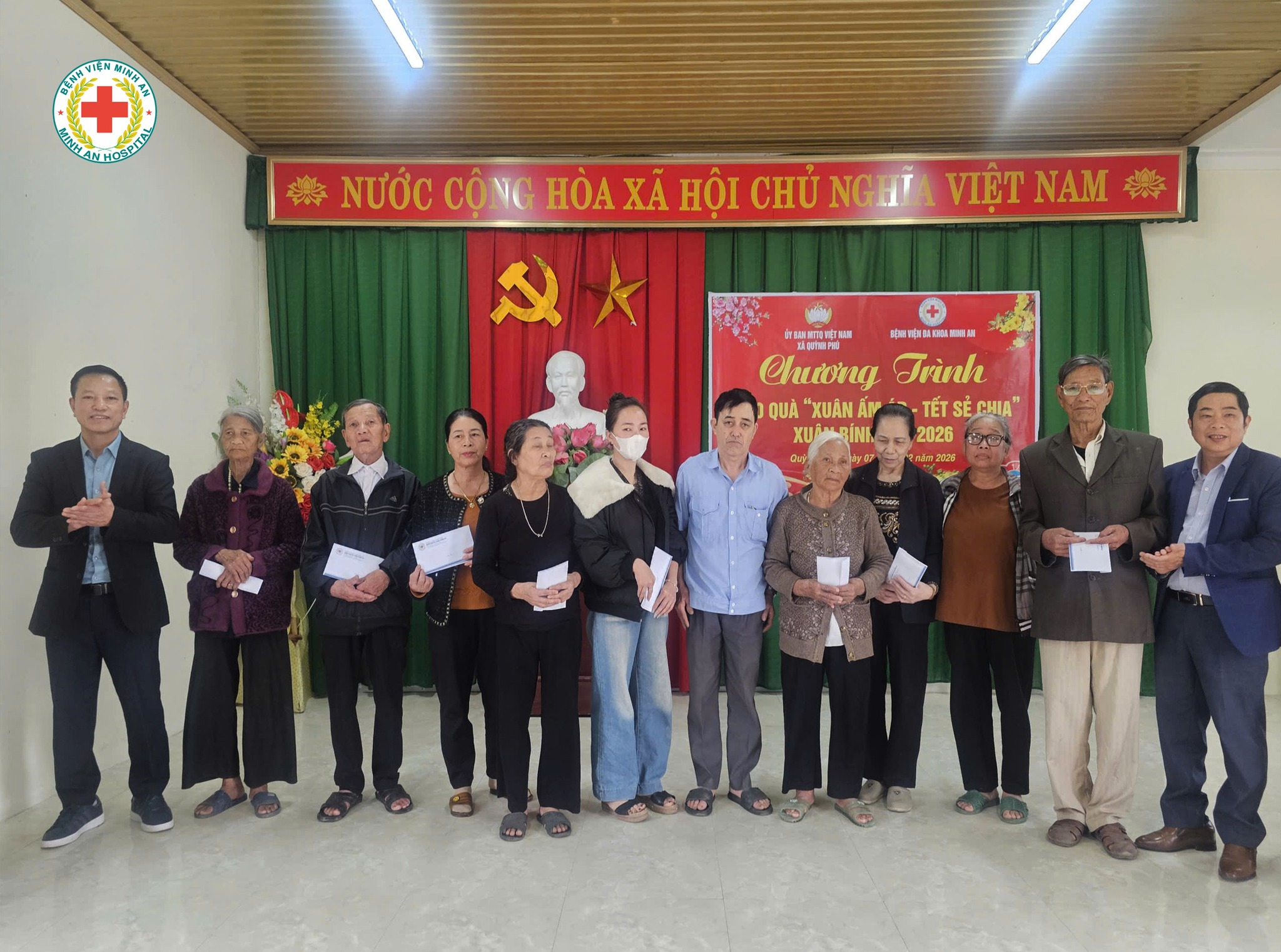 🌸 BVĐK MINH AN CHUNG TAY CHĂM LO TẾT CHO NGƯỜI DÂN XÃ QUỲNH ANH VÀ QUỲNH PHÚ 🌸