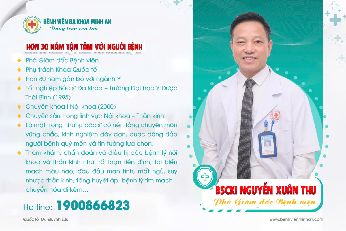 ✨BS CKI NỘI -THẦN KINH NGUYỄN XUÂN THU Phó Giám đốc – Phụ trách Khoa Quốc tế