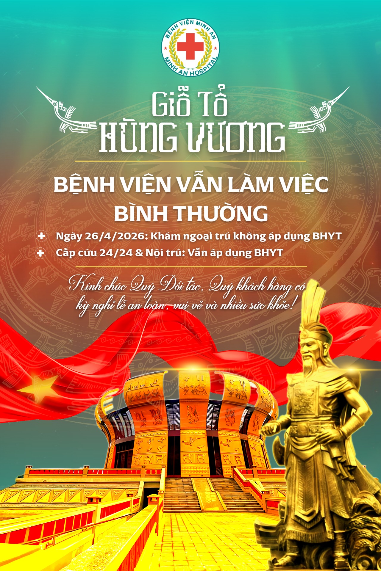 📢 THÔNG BÁO LỊCH LÀM VIỆC NGÀY GIỖ TỔ HÙNG VƯƠNG