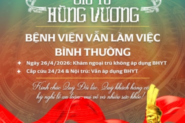 📢 THÔNG BÁO LỊCH LÀM VIỆC NGÀY GIỖ TỔ HÙNG VƯƠNG