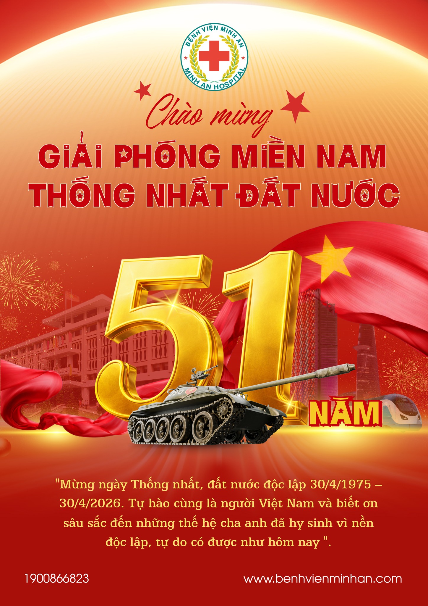 🇻🇳 Chào mừng 51 năm Ngày Giải phóng miền Nam, thống nhất đất nước (30/4/1975 – 30/4/2026)