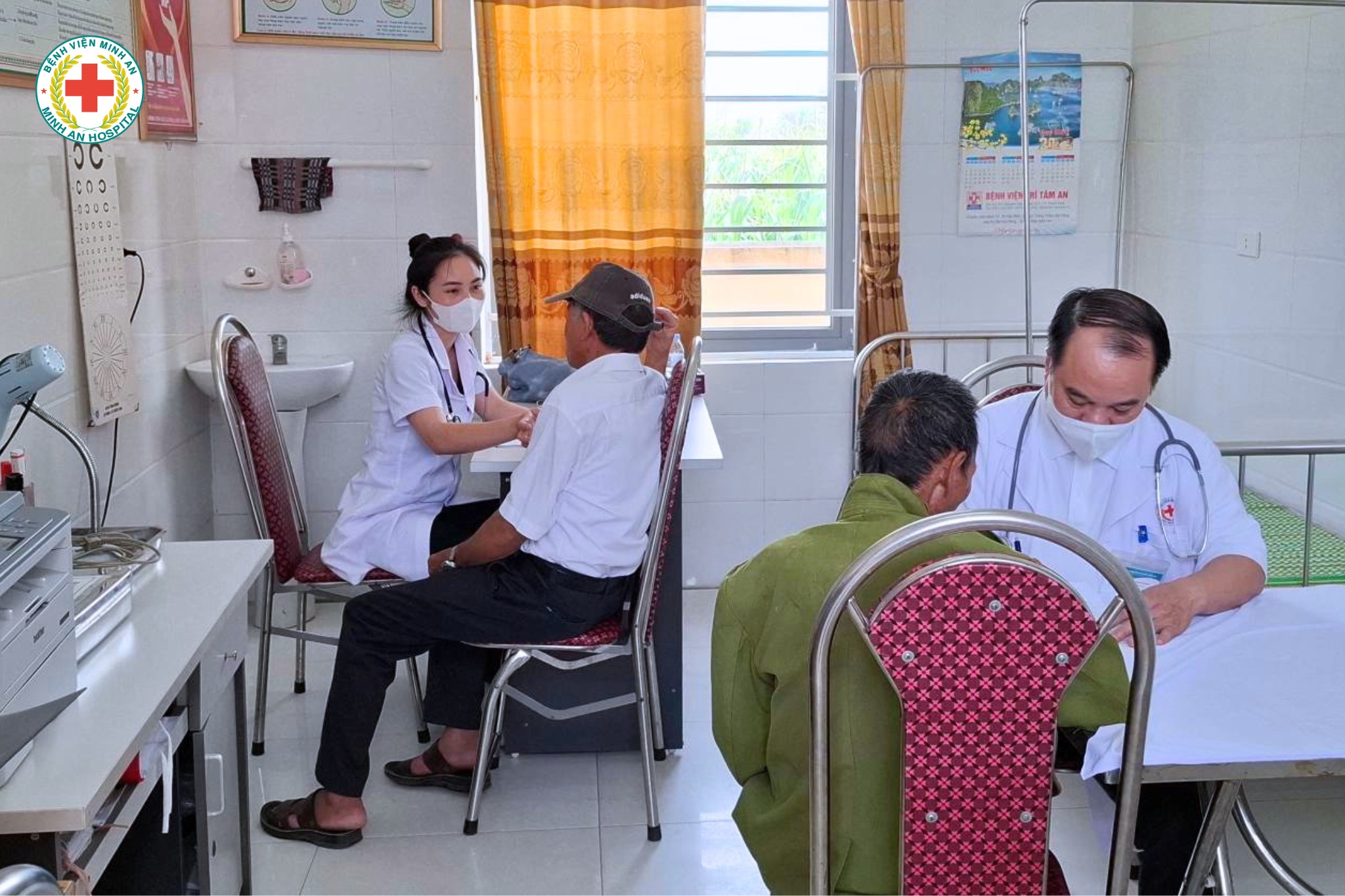  BVĐK MINH AN ĐỒNG HÀNH TRONG CHIẾN DỊCH KHÁM SỨC KHỎE, KHÁM SÀNG LỌC CHO NGƯỜI DÂN XÃ AN CHÂU 