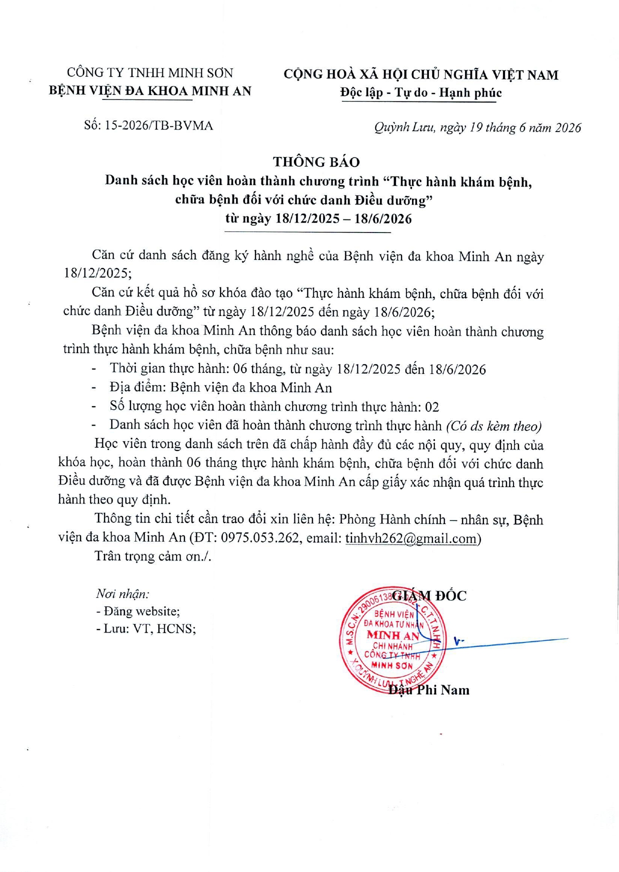 DANH SÁCH HOÀN THÀNH THỰC HÀNH KHÁM BỆNH, CHỮA BỆNH_NGÀY 18/06/2026