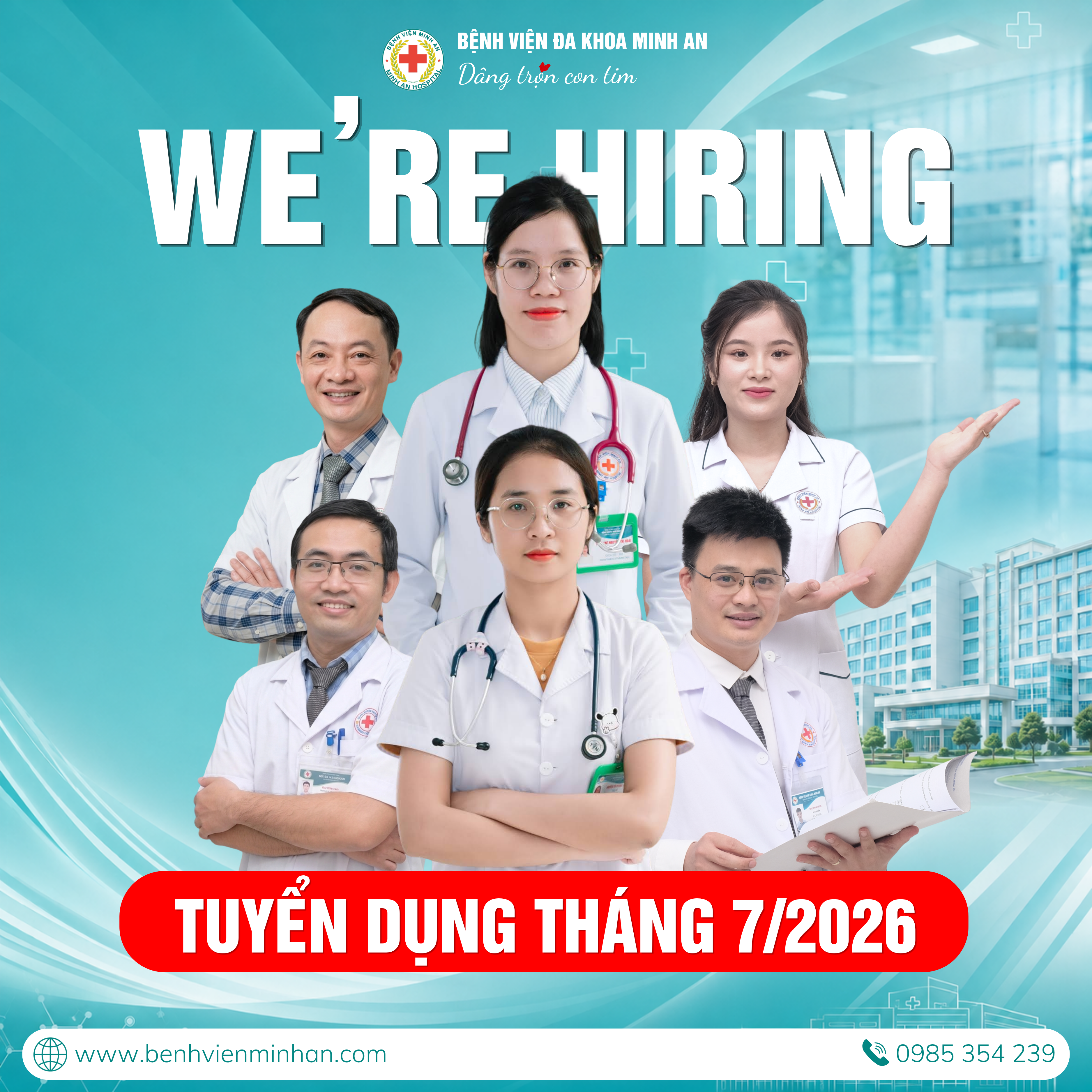 BVĐK Minh An tuyển dụng tháng 7/2026: Cơ hội nghề nghiệp ngành y tế ngay tại khu vực Quỳnh Lưu, Nghệ An